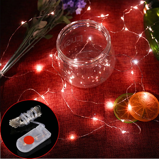 20 LEDs SMD 0603 IP65 Waterproof CR2032 Button Batteries, 2m Red Light, 2m White Light, 2m Warm White, 2m Blue Light, 2m Green Light
