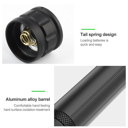 مصباح يدوي P90 + COB LED طويل الطراز مقاوم للماء للاستخدام الخارجي مع منفذ Micro USB للشحن، يدعم عرض الطاقة والتركيز التلسكوبي وضبط السطوع على 7 مستويات، P90