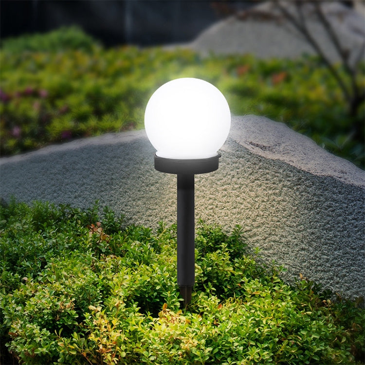 قطعتان من مصابيح الحديقة الخارجية LED التي تعمل بالطاقة الشمسية والتي يتم التحكم في ضوءها على شكل لمبة