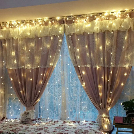 96 LEDs Little Ice Bars String Light with End Joint & Multi-function Controller, EU Plug, AC 220V, 3.5m Warm White EU Plug, 3.5m Yellow Light EU Plug, 3.5m Blue Light EU Plug, 3.5m Colorful Light EU Plug, 3.5m Pink Light EU Plug, 3.5m Purple Light EU P...