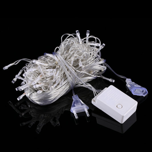 96 LEDs Little Ice Bars String Light with End Joint & Multi-function Controller, EU Plug, AC 220V, 3.5m Warm White EU Plug, 3.5m Yellow Light EU Plug, 3.5m Blue Light EU Plug, 3.5m Colorful Light EU Plug, 3.5m Pink Light EU Plug, 3.5m Purple Light EU P...