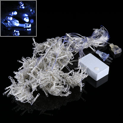 300 LEDs Curtain String Light with End Joint & Multi-function Controller & Memory Waterproof, US Plug, AC 110V, White Light US Plug, Warm White US Plug