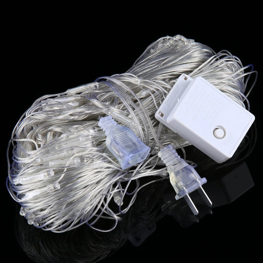 200 LEDs Reticular String Light with End Joint & Multi-function Controller, US Plug,  AC 110V, Colorful Light US Plug, White Light US Plug, Warm White US Plug