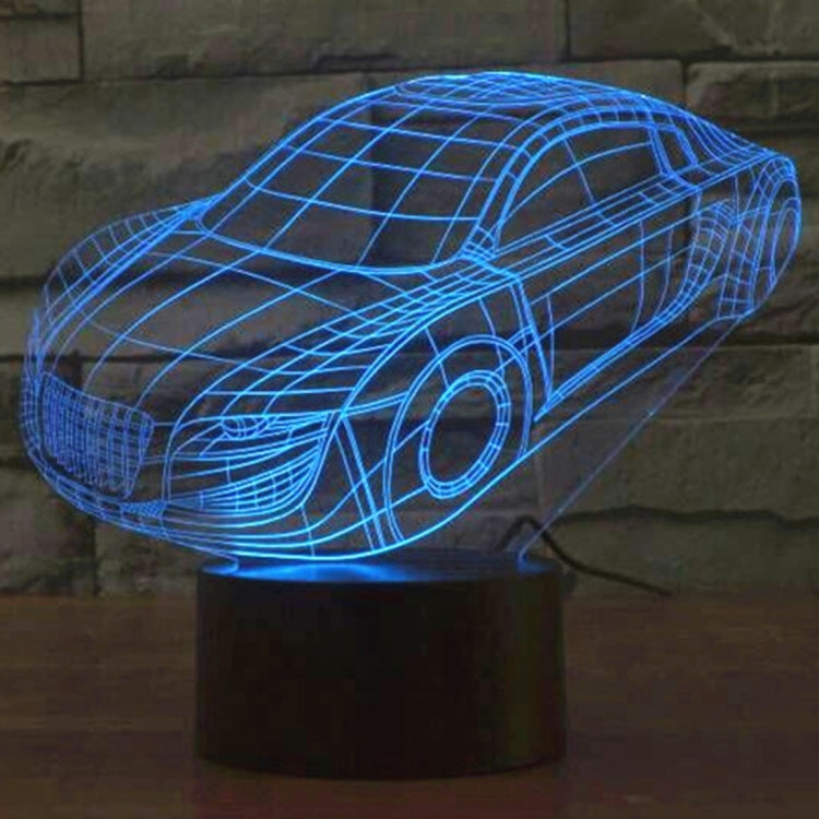 7 Color Discoloration Creative Visual Stereo Lamp Desk Lamp Night Light, Car Style