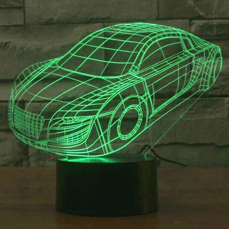 7 Color Discoloration Creative Visual Stereo Lamp Desk Lamp Night Light, Car Style
