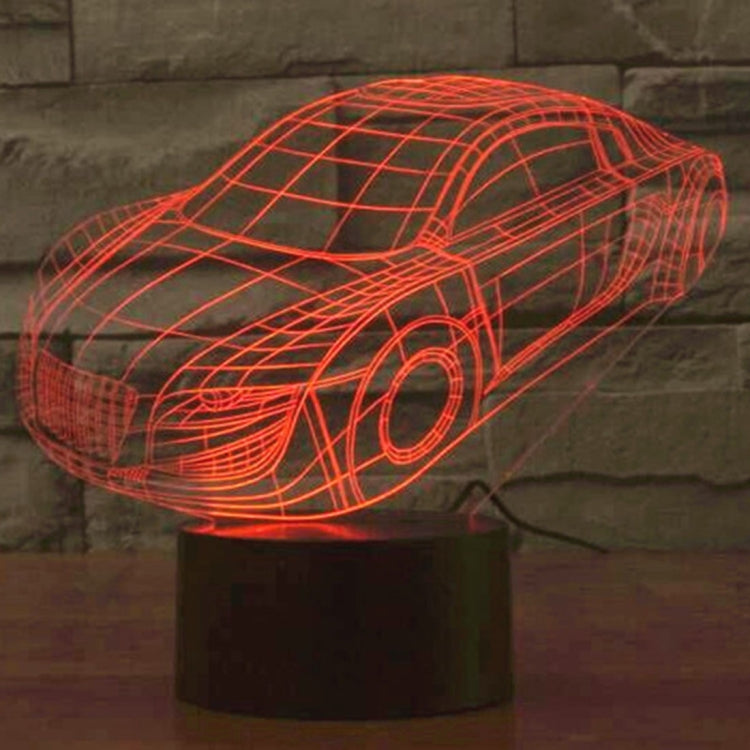 7 Color Discoloration Creative Visual Stereo Lamp Desk Lamp Night Light, Car Style