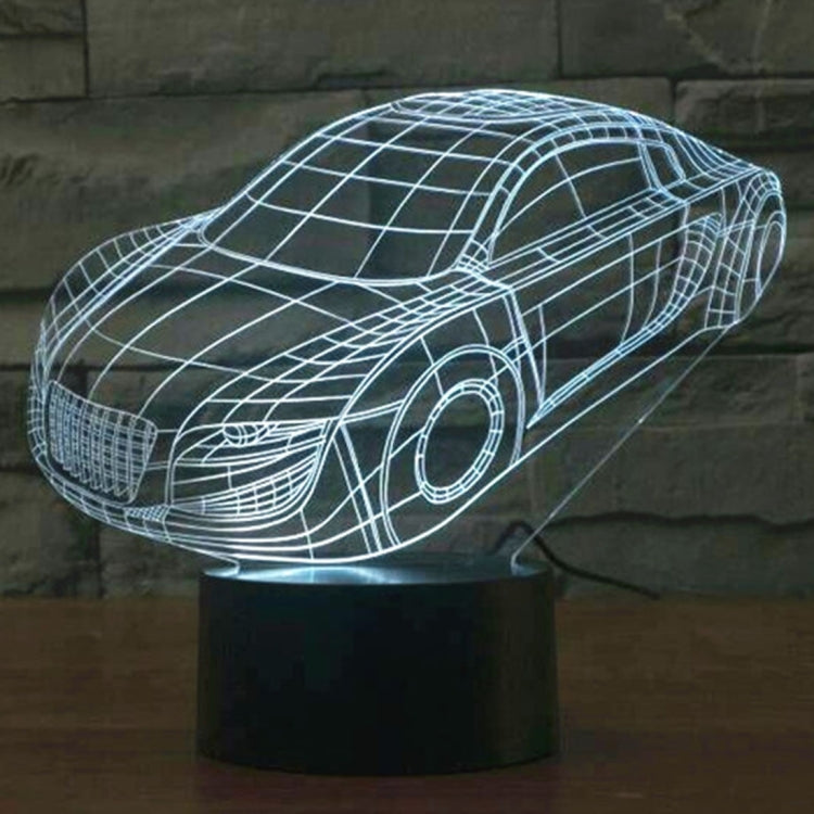 7 Color Discoloration Creative Visual Stereo Lamp Desk Lamp Night Light, Car Style