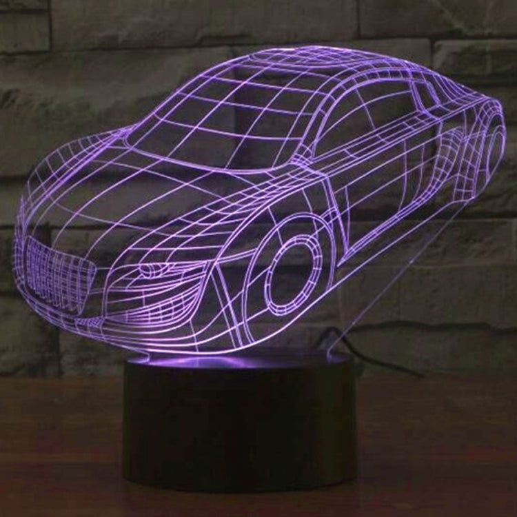 7 Color Discoloration Creative Visual Stereo Lamp Desk Lamp Night Light, Car Style