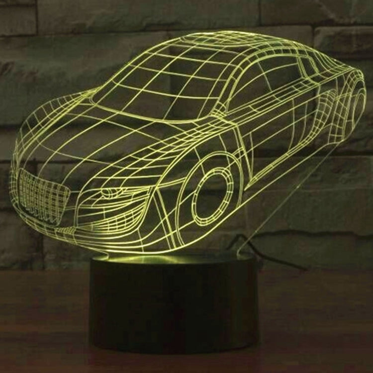 7 Color Discoloration Creative Visual Stereo Lamp Desk Lamp Night Light, Car Style