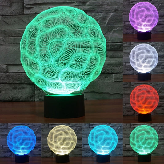 7 Color Discoloration Creative Visual Stereo Lamp Desk Lamp Night Light, Brain Style