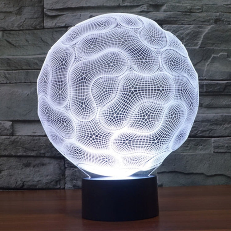7 Color Discoloration Creative Visual Stereo Lamp Desk Lamp Night Light, Brain Style