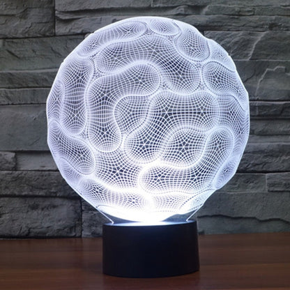 7 Color Discoloration Creative Visual Stereo Lamp Desk Lamp Night Light, Brain Style
