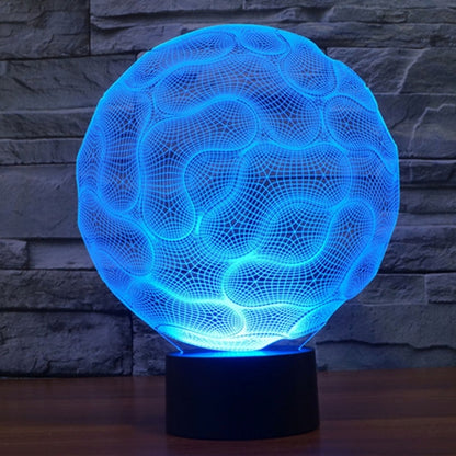 7 Color Discoloration Creative Visual Stereo Lamp Desk Lamp Night Light, Brain Style