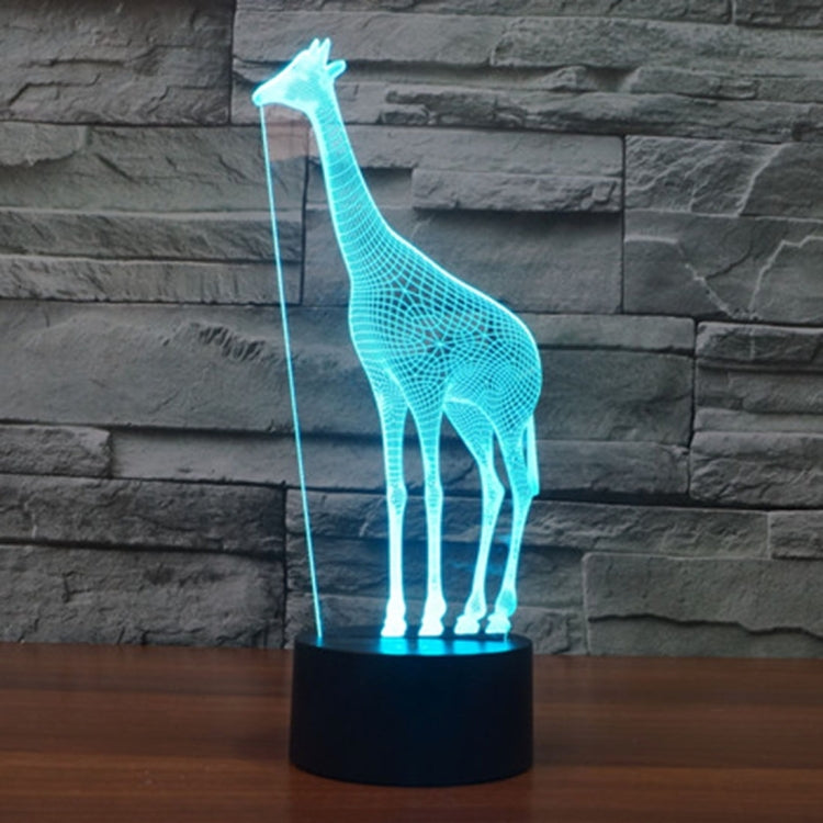 7 Color Discoloration Creative Visual Stereo Lamp Desk Lamp Night Light, Giraffe Style