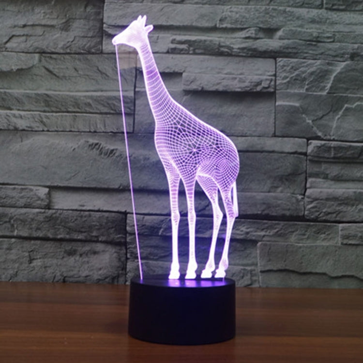 7 Color Discoloration Creative Visual Stereo Lamp Desk Lamp Night Light, Giraffe Style