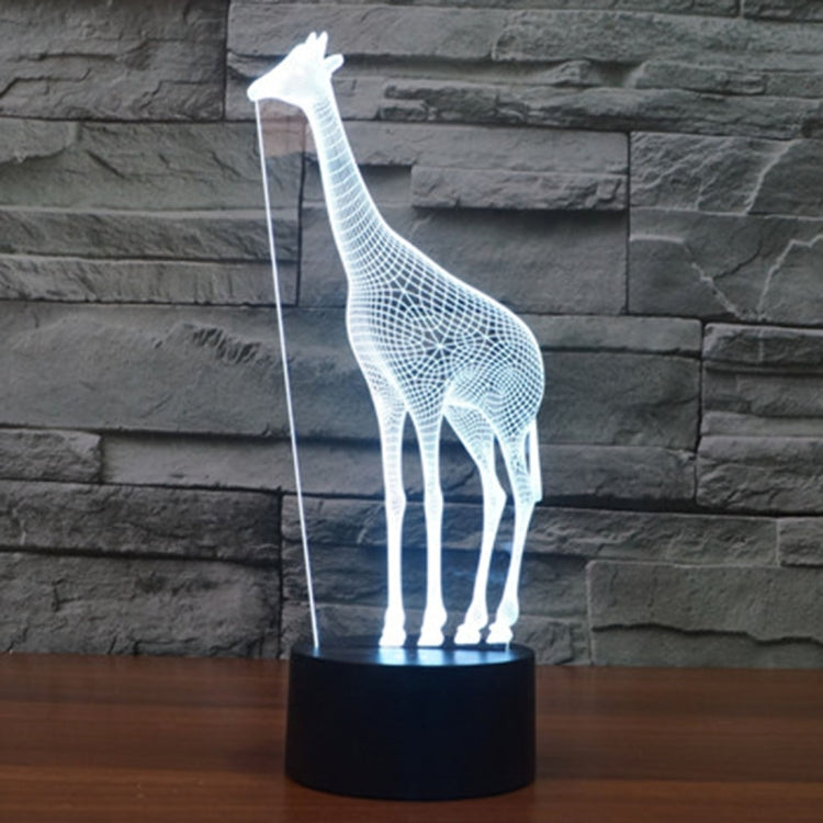 7 Color Discoloration Creative Visual Stereo Lamp Desk Lamp Night Light, Giraffe Style