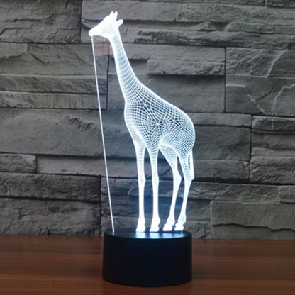 7 Color Discoloration Creative Visual Stereo Lamp Desk Lamp Night Light, Giraffe Style
