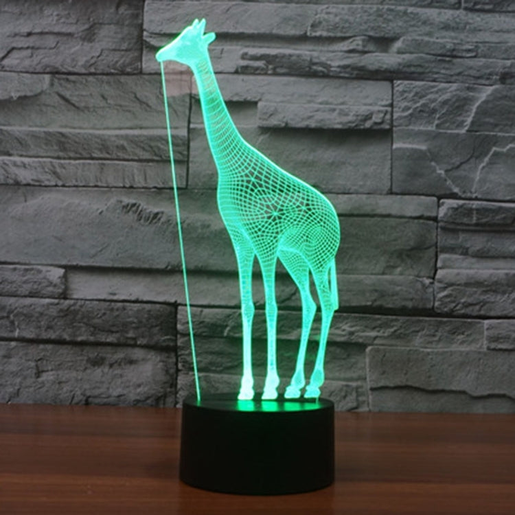 7 Color Discoloration Creative Visual Stereo Lamp Desk Lamp Night Light, Giraffe Style