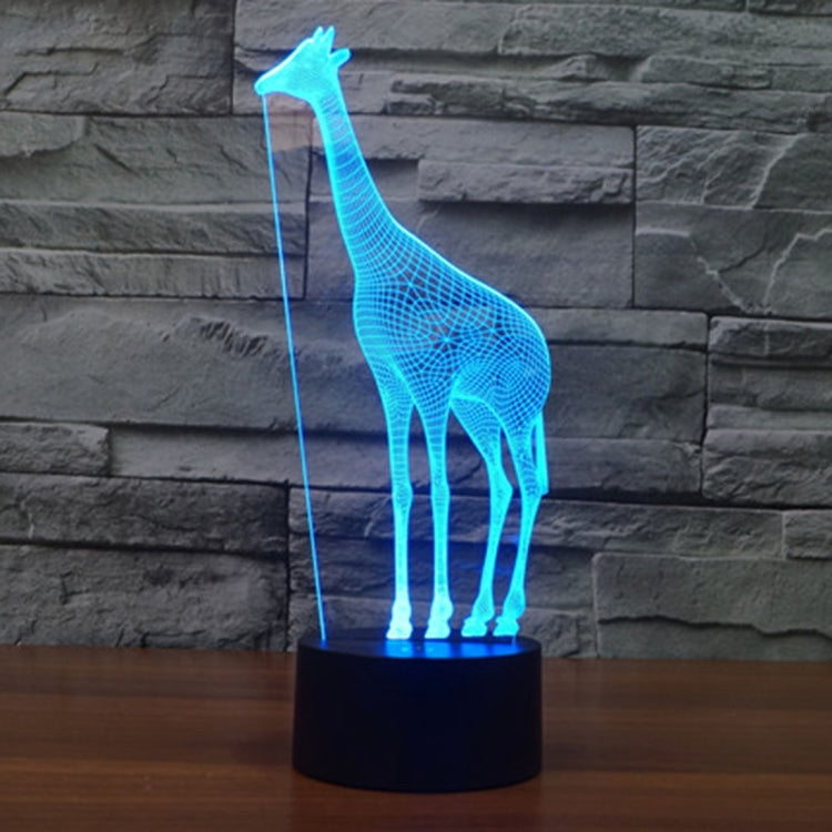 7 Color Discoloration Creative Visual Stereo Lamp Desk Lamp Night Light, Giraffe Style