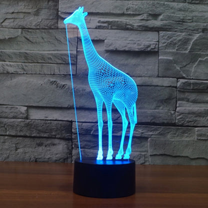 7 Color Discoloration Creative Visual Stereo Lamp Desk Lamp Night Light, Giraffe Style