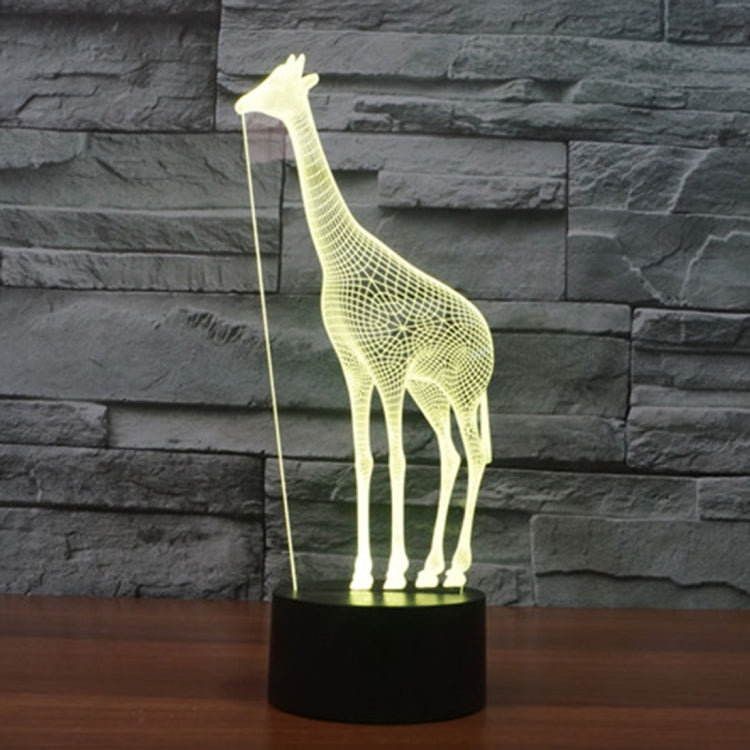 7 Color Discoloration Creative Visual Stereo Lamp Desk Lamp Night Light, Giraffe Style