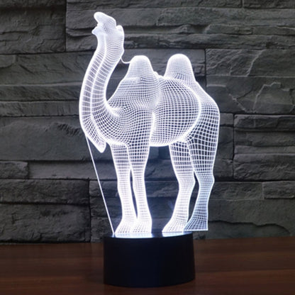 7 Color Discoloration Creative Visual Stereo Lamp Desk Lamp Night Light, Camel Style