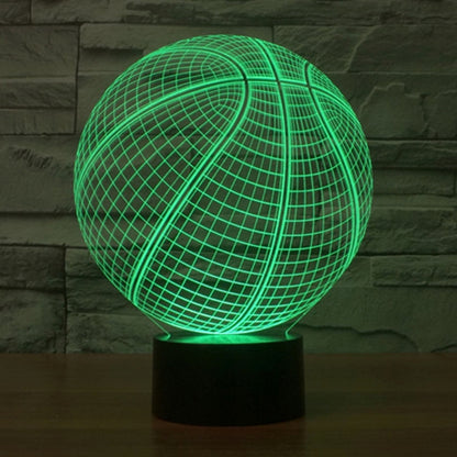 7 Color Discoloration Creative Visual Stereo Lamp Desk Lamp Night Light, Basketball Style
