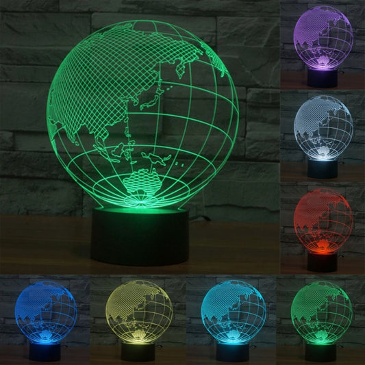 7 Color Discoloration Creative Visual Stereo Lamp Desk Lamp Night Light, Asia Style