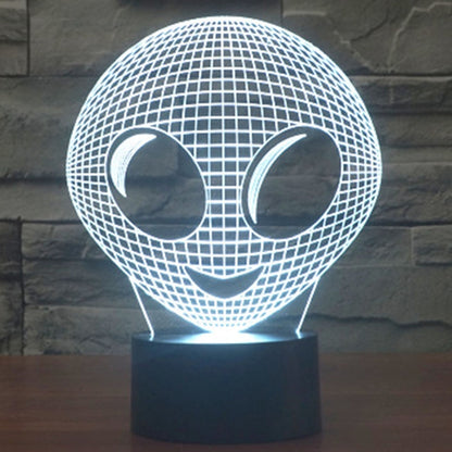 7 Color Discoloration Creative Visual Stereo Lamp Desk Lamp Night Light, Alien Style