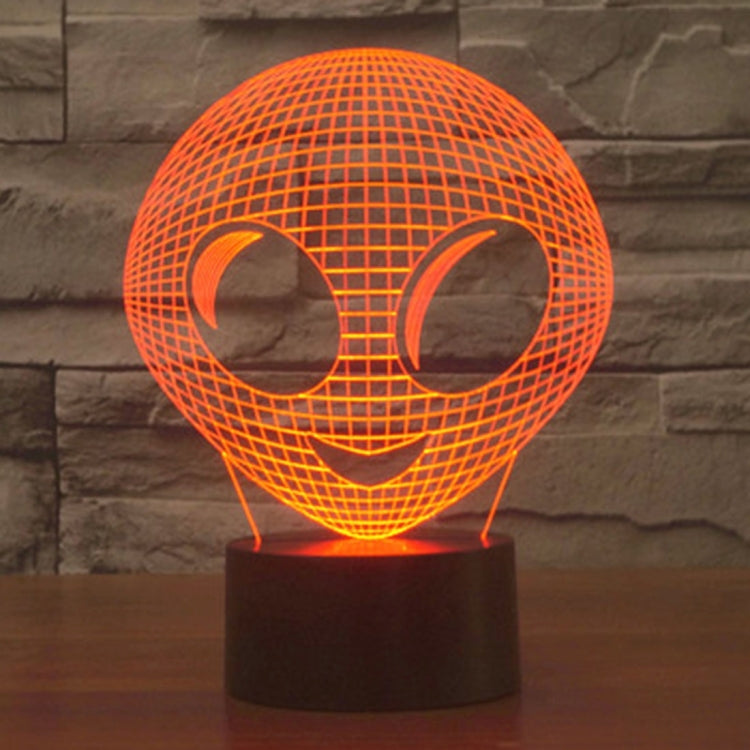7 Color Discoloration Creative Visual Stereo Lamp Desk Lamp Night Light, Alien Style