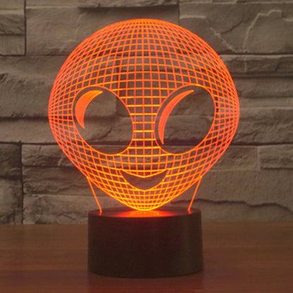 7 Color Discoloration Creative Visual Stereo Lamp Desk Lamp Night Light, Alien Style