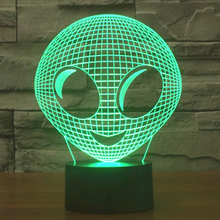 7 Color Discoloration Creative Visual Stereo Lamp Desk Lamp Night Light, Alien Style