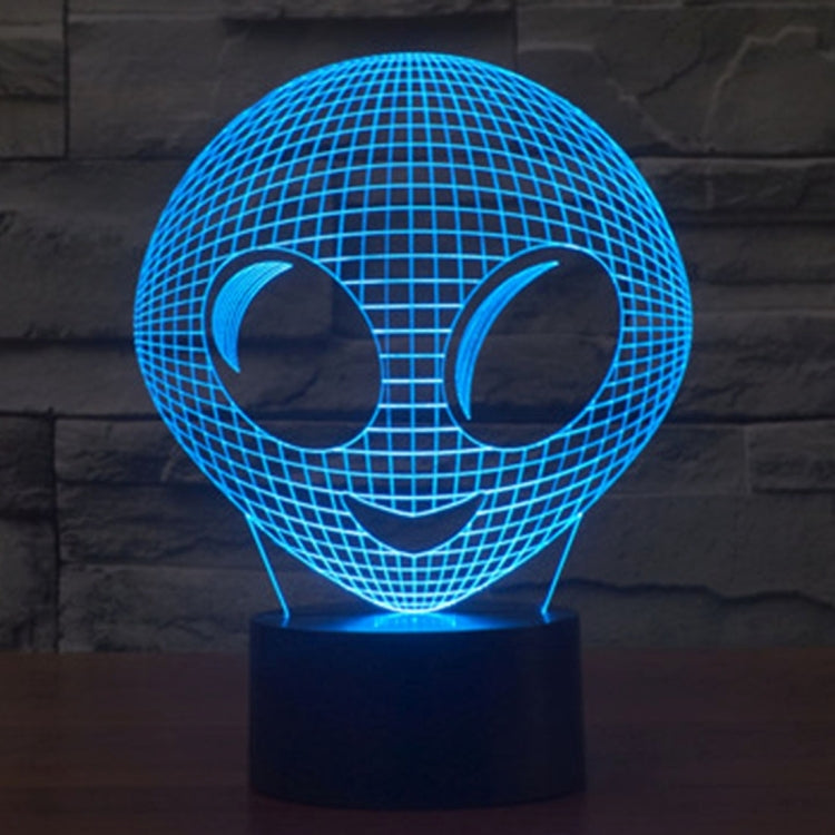 7 Color Discoloration Creative Visual Stereo Lamp Desk Lamp Night Light, Alien Style