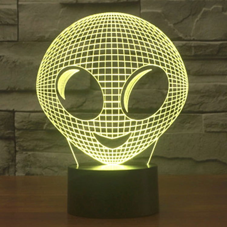7 Color Discoloration Creative Visual Stereo Lamp Desk Lamp Night Light, Alien Style
