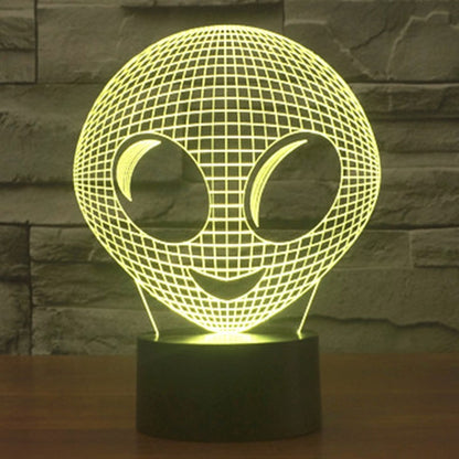 7 Color Discoloration Creative Visual Stereo Lamp Desk Lamp Night Light, Alien Style
