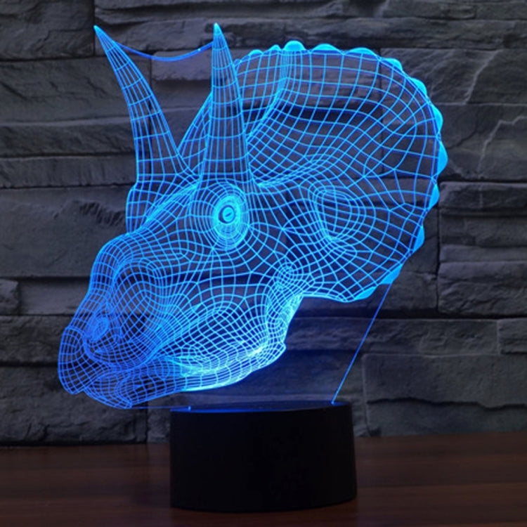 7 Color Discoloration Creative Visual Stereo Lamp Desk Lamp Night Light, Dinosaur Style