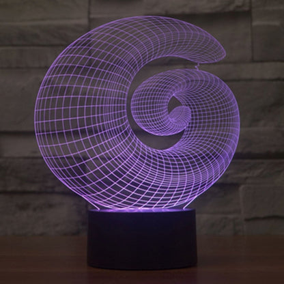7 Color Discoloration Creative Visual Stereo Lamp Desk Lamp Night Light, Abstract Style