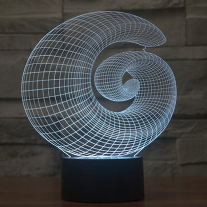 7 Color Discoloration Creative Visual Stereo Lamp Desk Lamp Night Light, Abstract Style