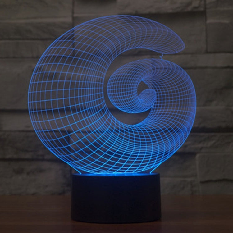 7 Color Discoloration Creative Visual Stereo Lamp Desk Lamp Night Light, Abstract Style