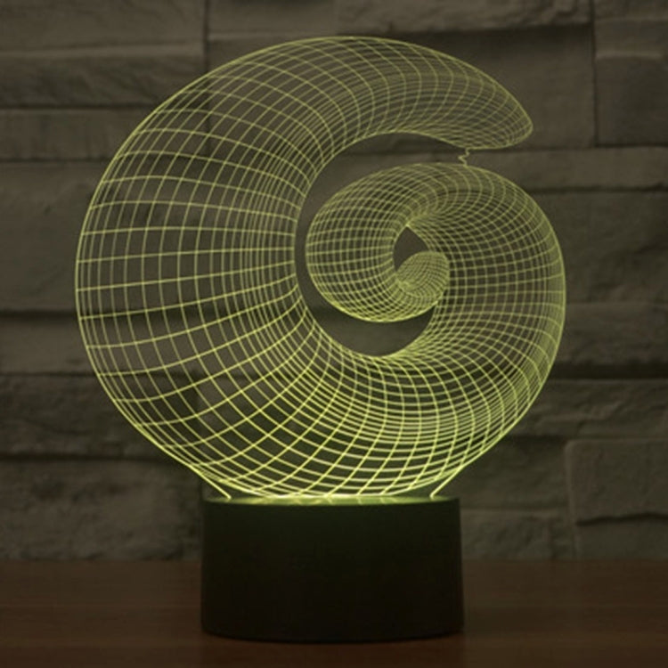 7 Color Discoloration Creative Visual Stereo Lamp Desk Lamp Night Light, Abstract Style