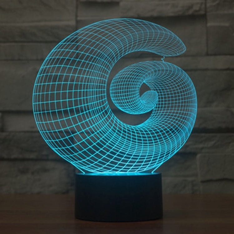 7 Color Discoloration Creative Visual Stereo Lamp Desk Lamp Night Light, Abstract Style
