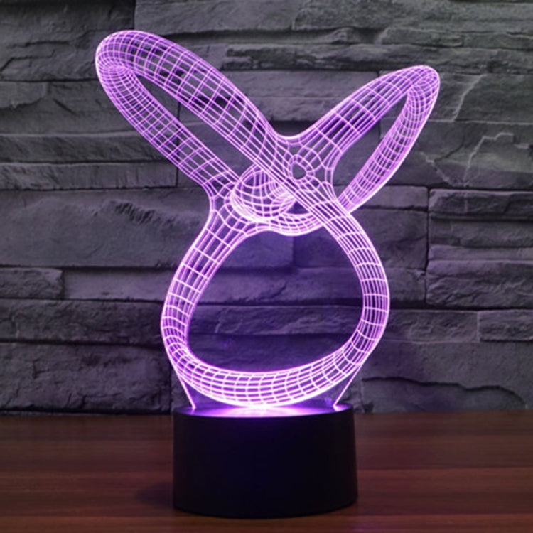7 Color Discoloration Creative Visual Stereo Lamp Desk Lamp Night Light, Abstract Style Model 2
