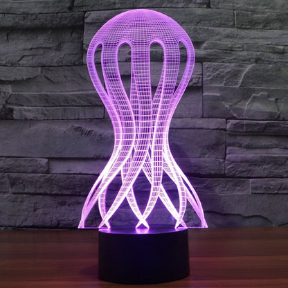 7 Color Discoloration Creative Visual Stereo Lamp Desk Lamp Night Light, Acaleph Style