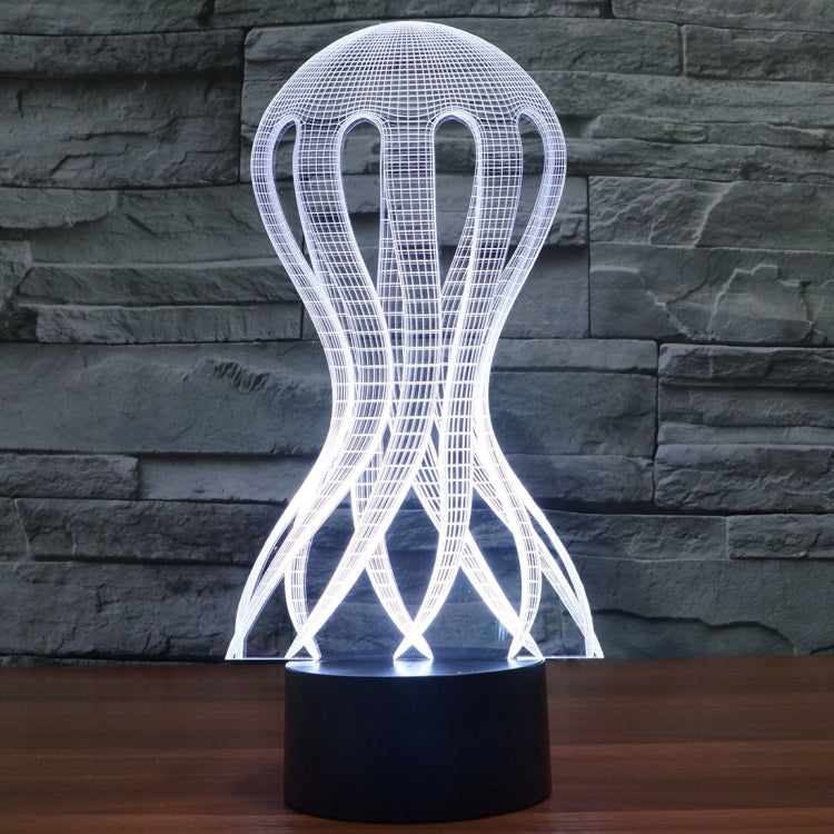 7 Color Discoloration Creative Visual Stereo Lamp Desk Lamp Night Light, Acaleph Style