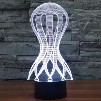 7 Color Discoloration Creative Visual Stereo Lamp Desk Lamp Night Light, Acaleph Style