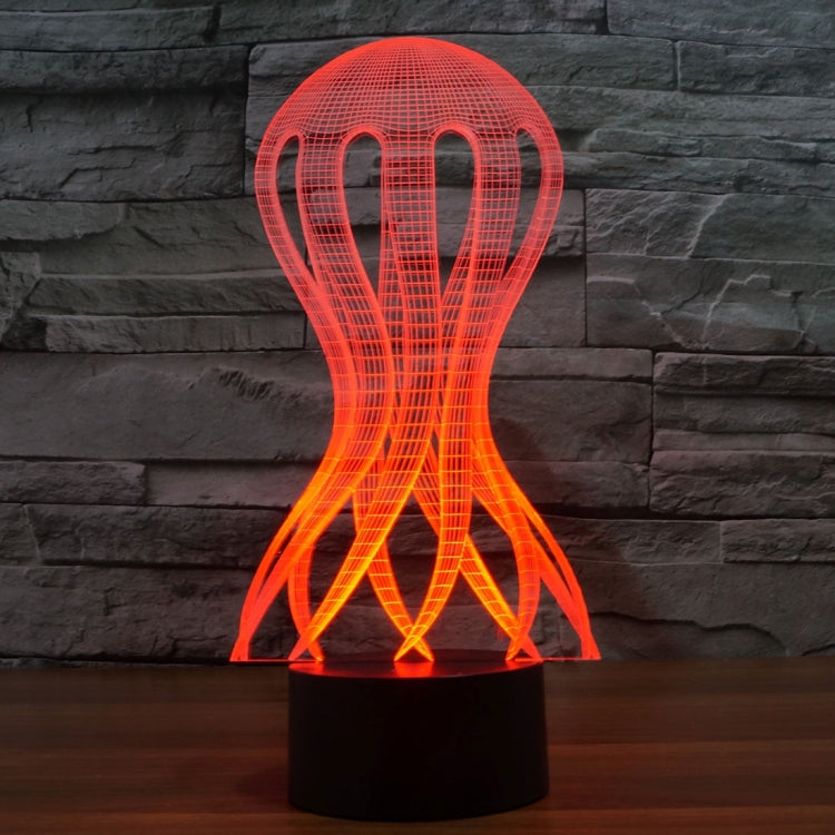 7 Color Discoloration Creative Visual Stereo Lamp Desk Lamp Night Light, Acaleph Style