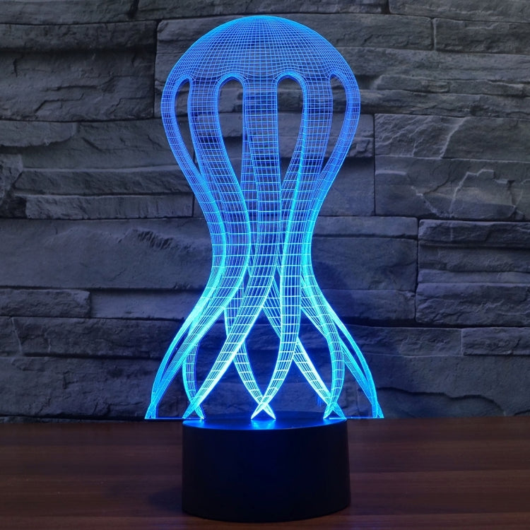 7 Color Discoloration Creative Visual Stereo Lamp Desk Lamp Night Light, Acaleph Style