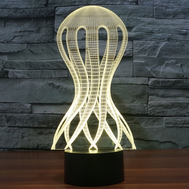 7 Color Discoloration Creative Visual Stereo Lamp Desk Lamp Night Light, Acaleph Style