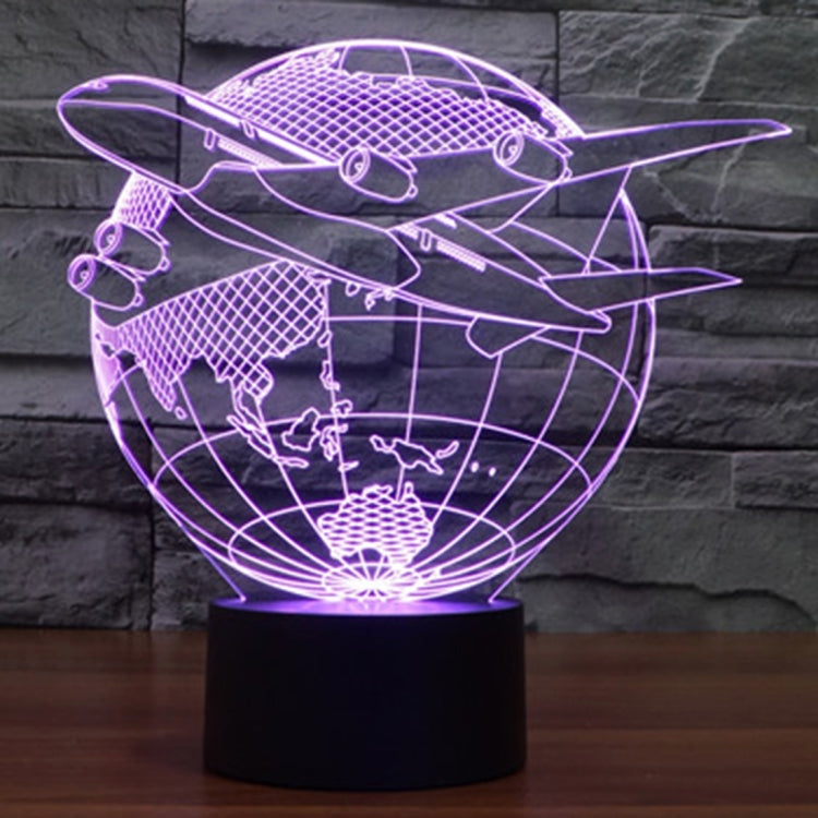 7 Colour Discoloration Creative Visual Stereo Lamp Desk Lamp Night Light, Fly out of Asia Style
