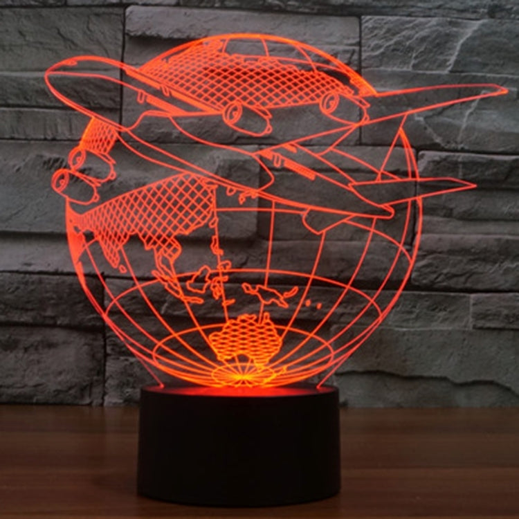 7 Colour Discoloration Creative Visual Stereo Lamp Desk Lamp Night Light, Fly out of Asia Style